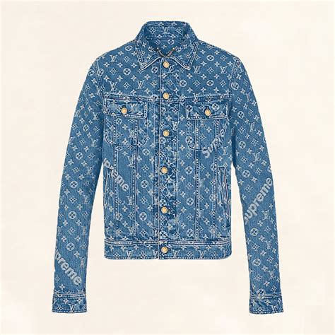 louis vuitton reverse monogram jacket|lv monogram denim jacket.